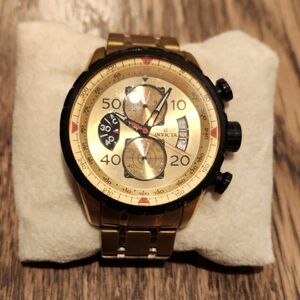 Invicta 48mm Aviator Quartz Chronograph Bracelet Watch casual classic